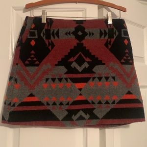 Gap Fleece Pattern Skirt with Pockets